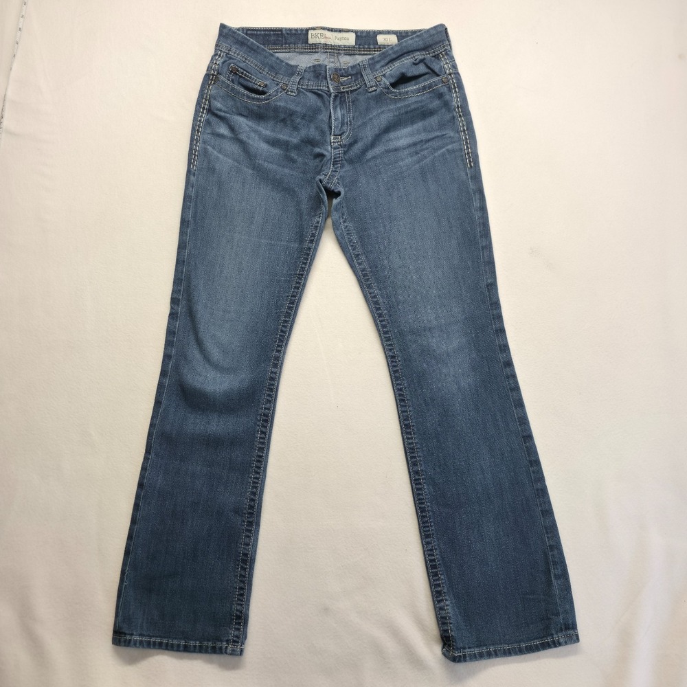 BKE Payton Women's Relaxed Fit Straight Denim Blue Jeans Size 30X33.5 (32X32)